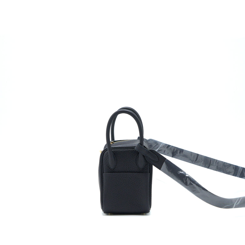 Hermes Mini Lindy Clemence 3Y Caban GHW Stamp U