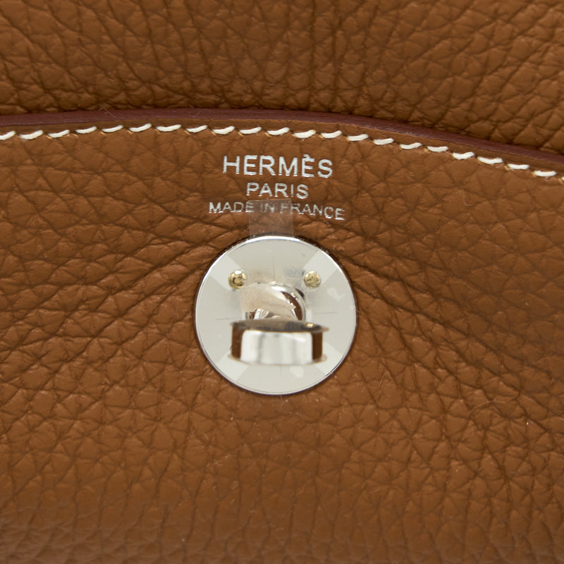 Hermes Mini Lindy Clemence Gold SHW Stamp U