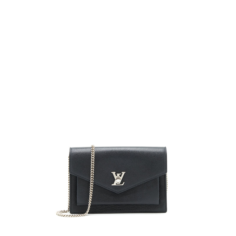Louis Vuitton Lockme MyLockMe Chain Pochette, Black, One Size