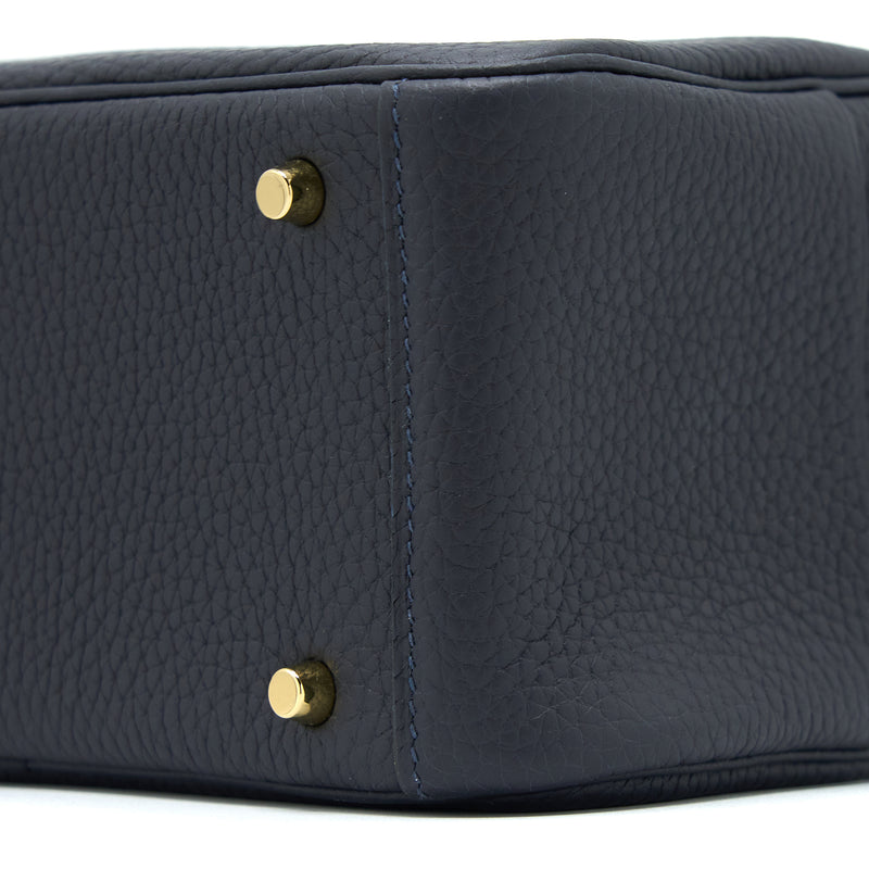 Hermes Mini Lindy Clemence 3Y Caban GHW Stamp U