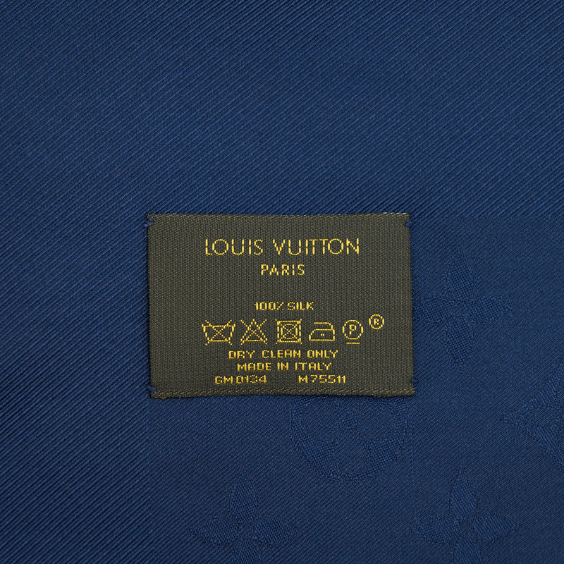 Louis Vuitton Monogram Shawl Night Blue
