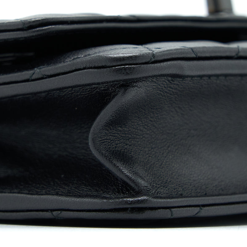 Chanel Trendy CC Wallet on Chain Lambskin So Black with Black Hardware (Microchip)
