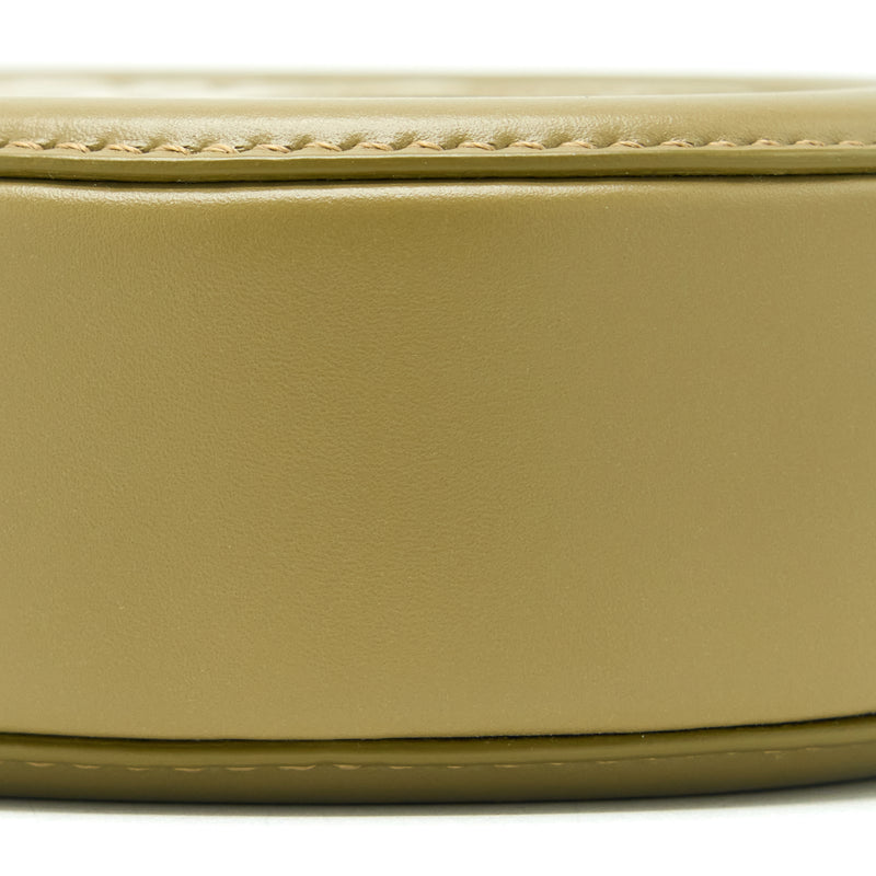 Celine Crossbody Oval Purse Calfskin Olive GHW