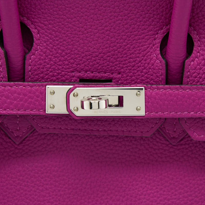 Hermes Birkin 25 Togo Rose Purple SHW Stamp C