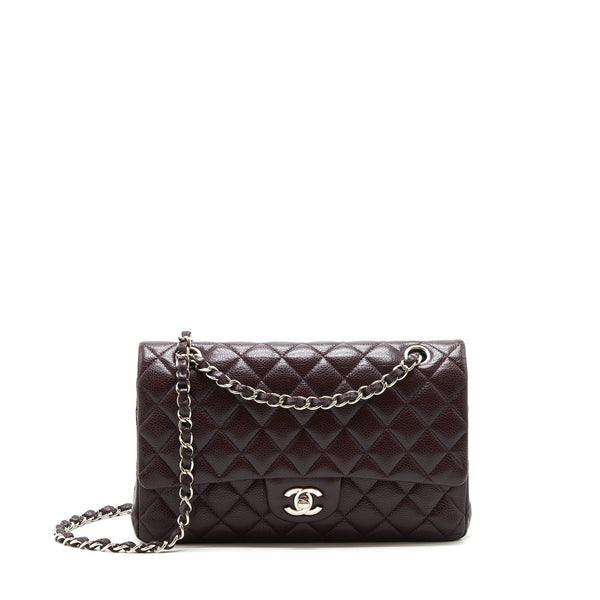 chanel burgundy classic flap