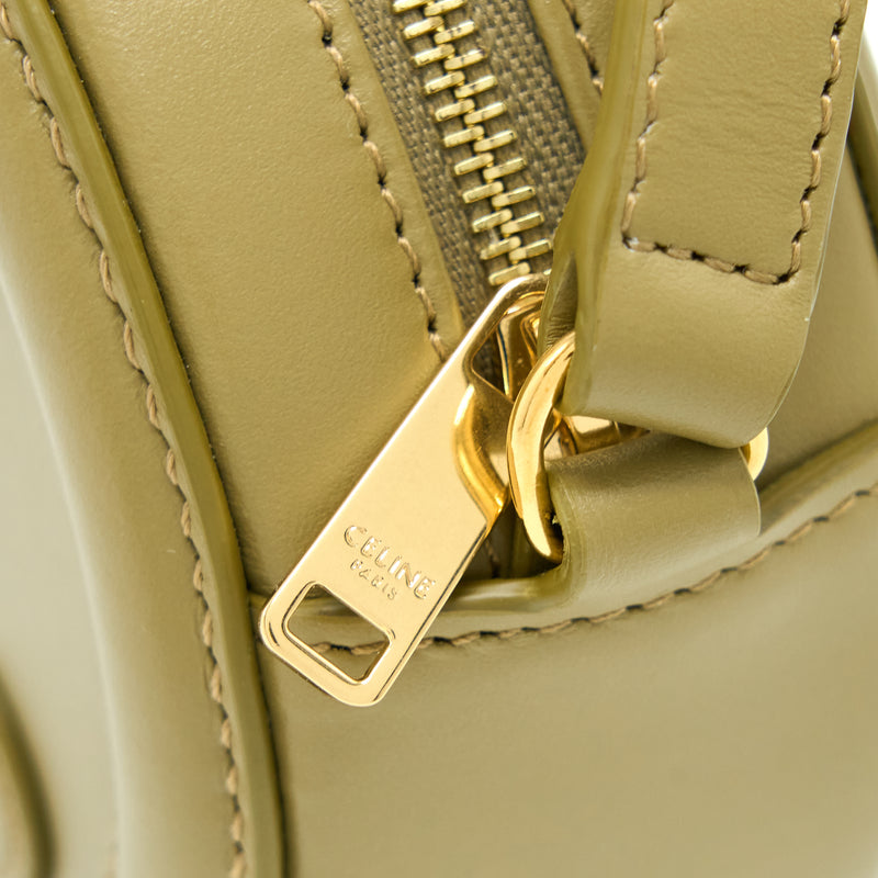 Celine Crossbody Oval Purse Calfskin Olive GHW