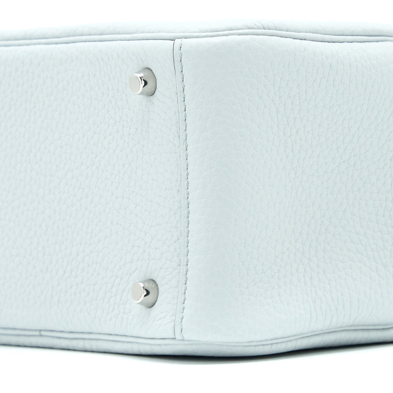 Hermes Mini Lindy Clemence Blue Pale SHW Stamp U