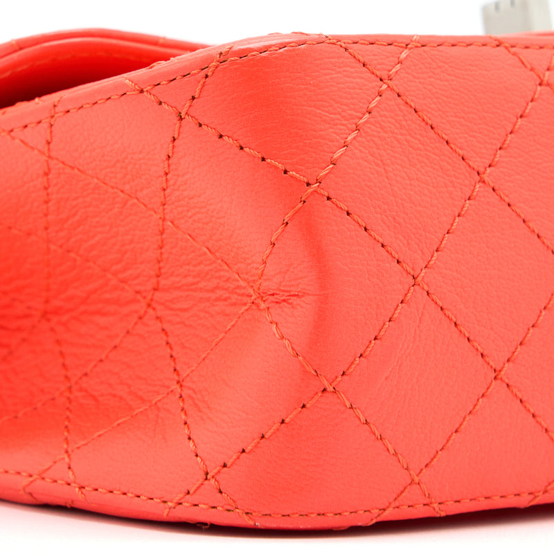 Chanel Mini 2.55 reissue flap bag Hot Orange SHW