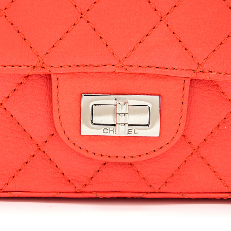 Chanel Mini 2.55 reissue flap bag Hot Orange SHW