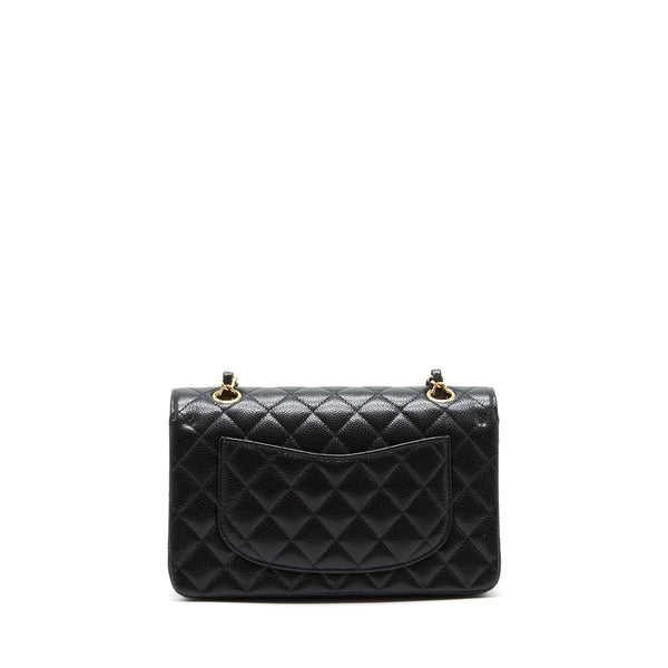 Chanel Small classic double Flap bag Caviar black GHW (microchip)