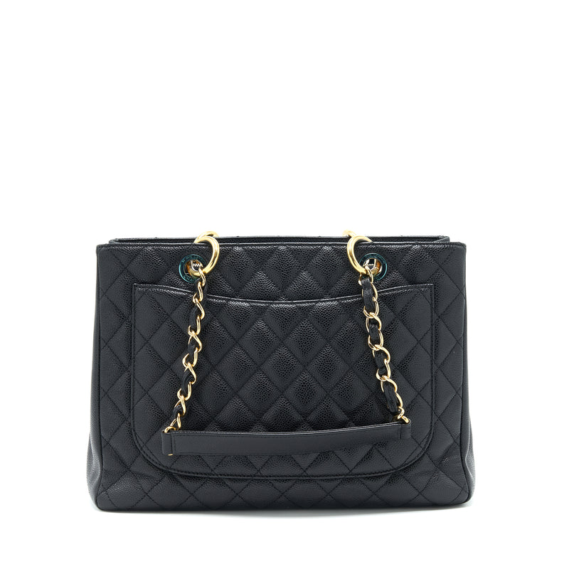 Chanel Grand Shopping Tote Caviar Black GHW serial 17