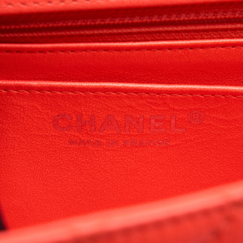 Chanel Mini 2.55 reissue flap bag Hot Orange SHW
