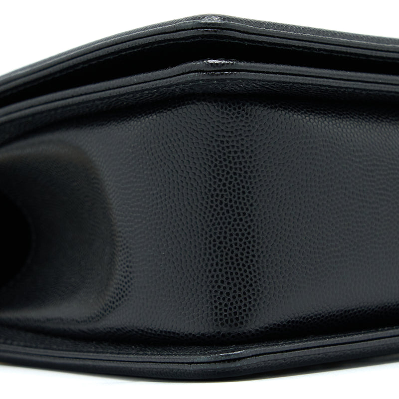 Chanel Medium Boy Bag Caviar Black Brushed GHW