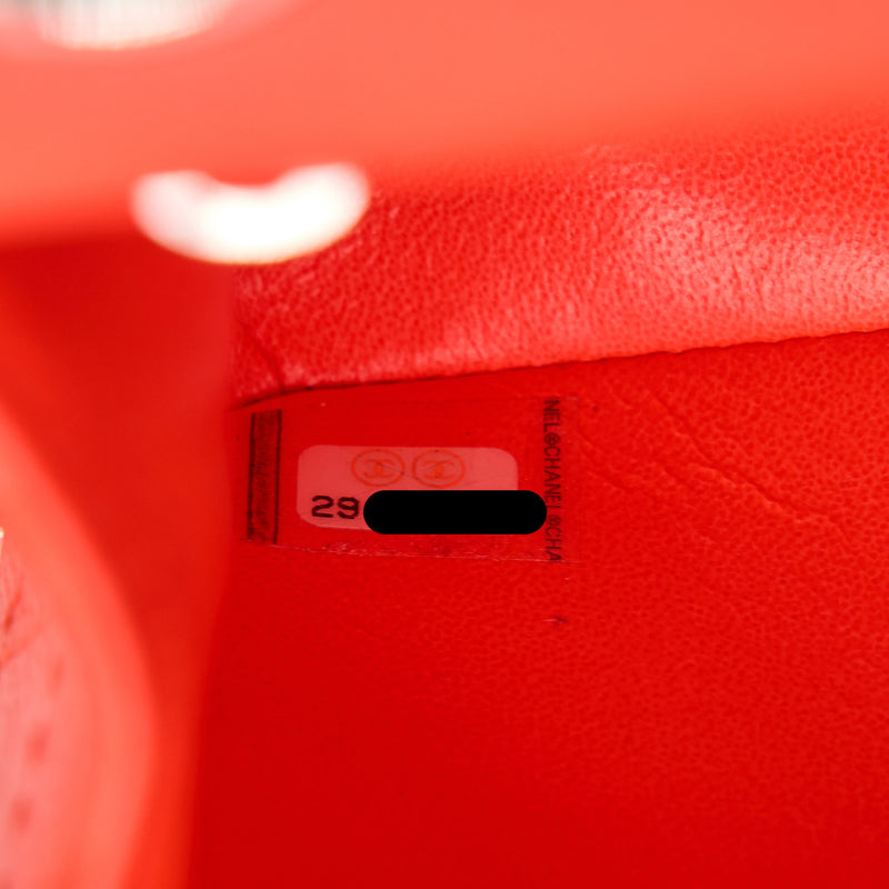 Chanel Mini 2.55 reissue flap bag Hot Orange SHW