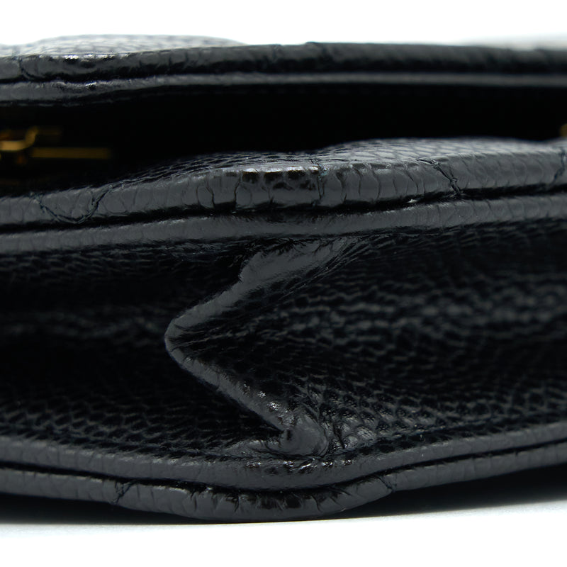Chanel Classic Wallet On Chain Caviar Black GHW (Microchip)