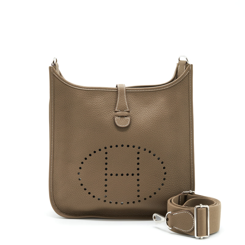 Hermes Evelyne 29 Clemence Etoupe SHW Stamp D