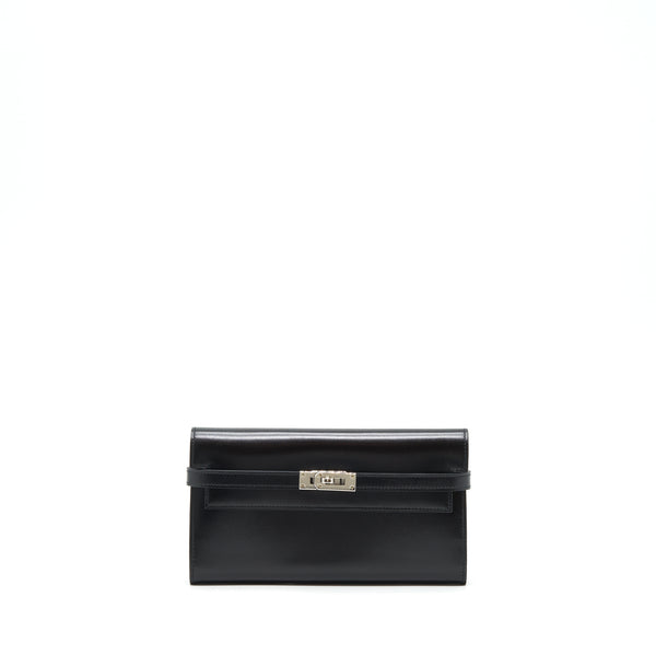 Hermes Kelly Classic Long Wallet Box Black SHW Stamp C