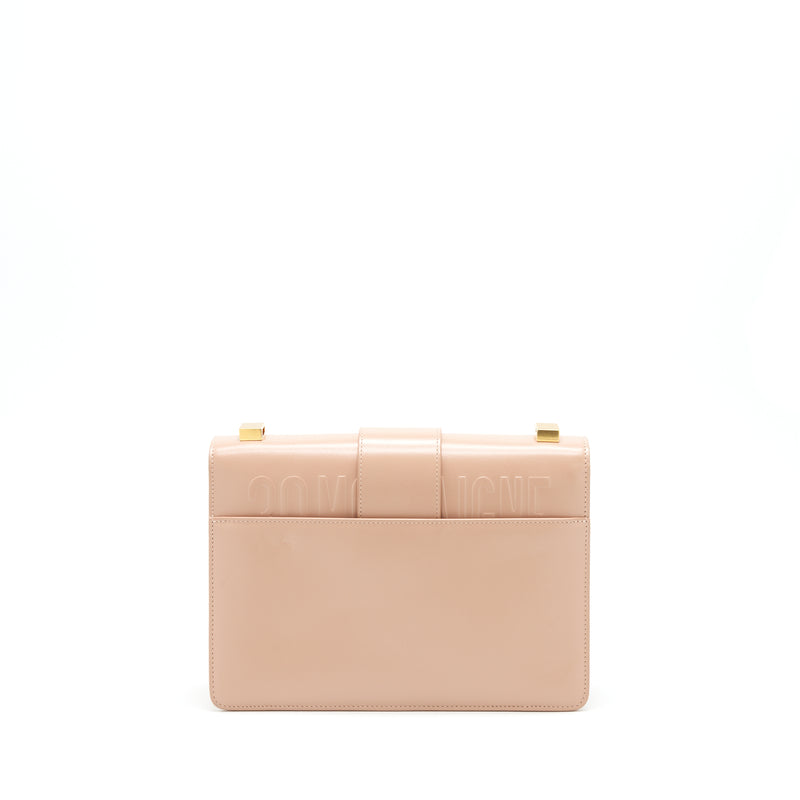 Dior Montaigne 24 Medium Flap Bag Beige Pink with GHW