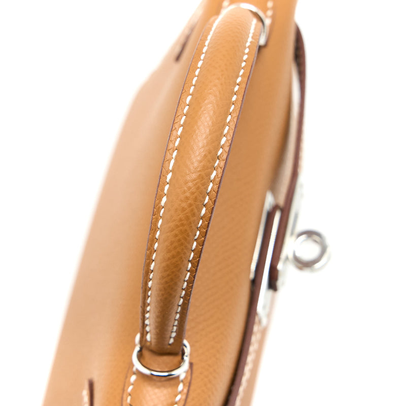 Hermes Mini Kelly II Epsom Gold SHW Stamp U