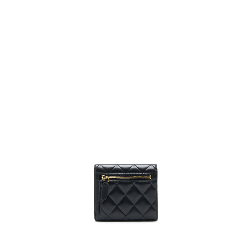 Chanel Classic Flap Wallet Lambskin Black GHW