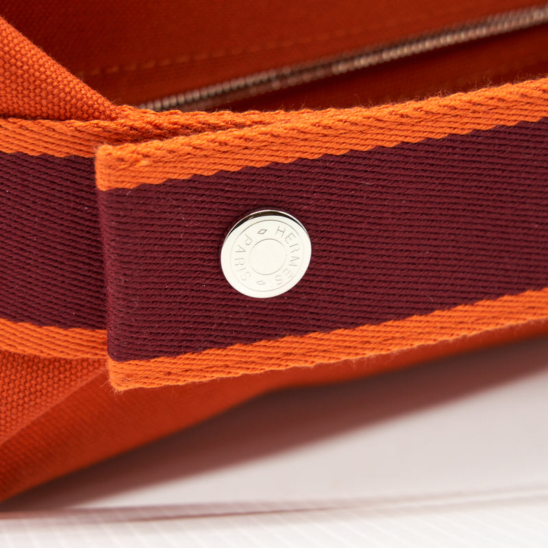 Hermes Trousse De Toilette Bride A Brac In Orange Feu