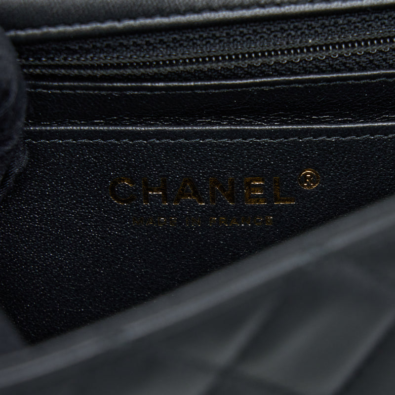 Chanel Mini Rectangular with coco bag charm Limited Edition Lambskin Black LGHW