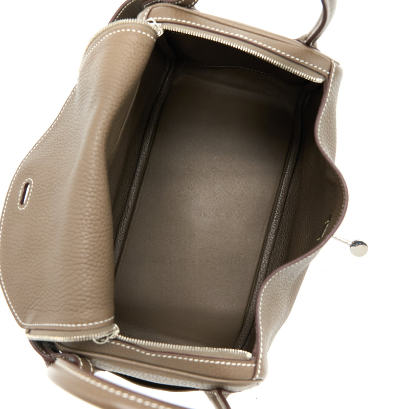 Hermes Lindy 26 Clemence Etoupe SHW Stamp C