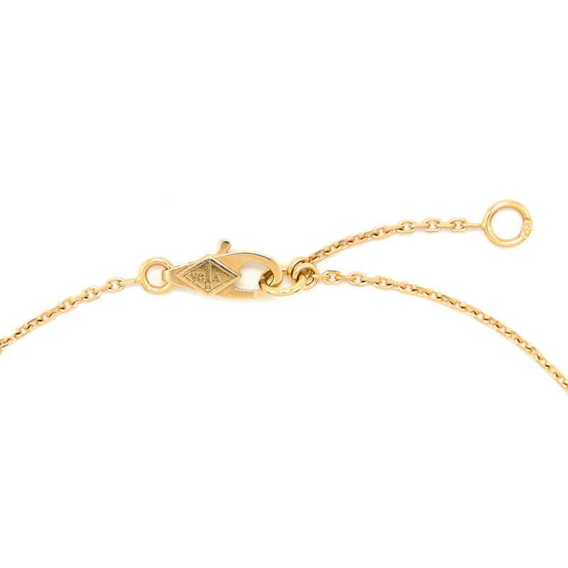 Van Cleef Arpels Sweet Alhambra Pendant Rose Gold Carnelian