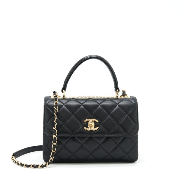 Chanel Trendy CC Flap Bag Lambskin Black LGHW