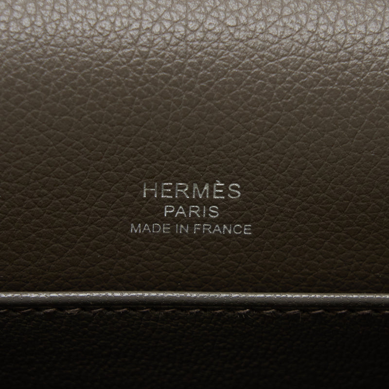Hermes Mini Roulis Evercolor 8F Gris Etain SHW Stamp Z