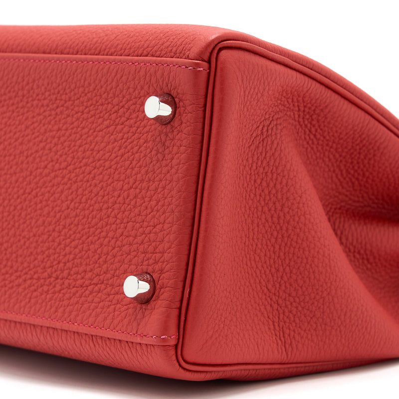 Hermes Kelly 32 Togo D5 Geranium SHW stamp T