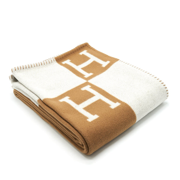 Hermes Avalon Throw Blanket Camel 135×170cm