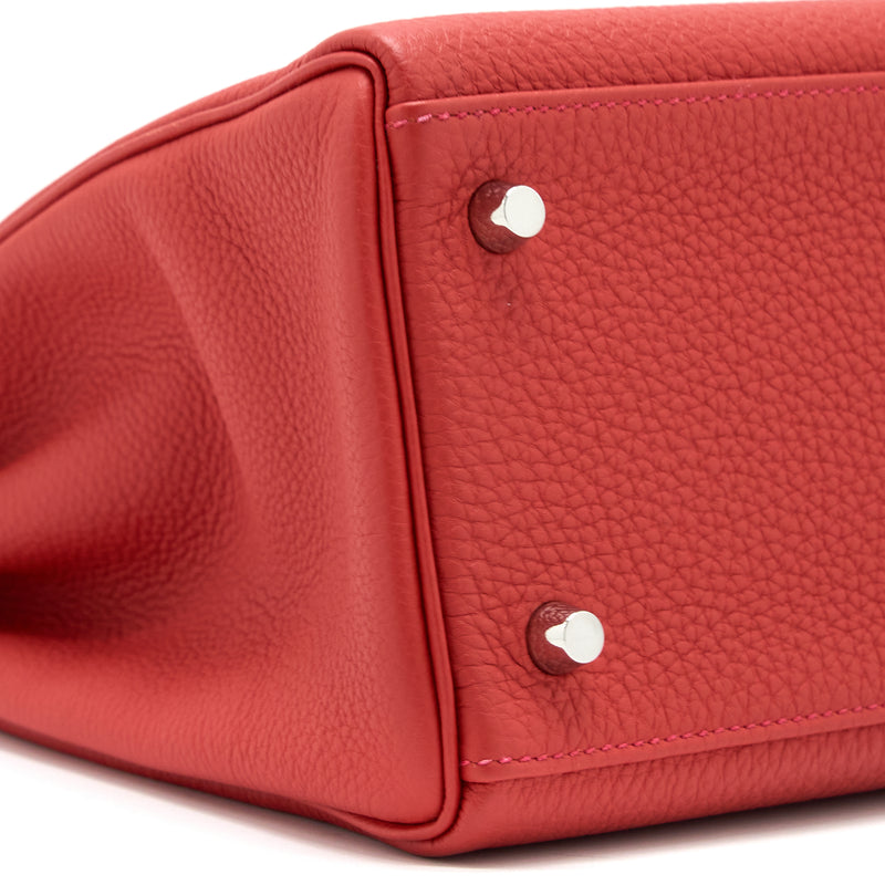 Hermes Kelly 32 Togo D5 Geranium SHW stamp T