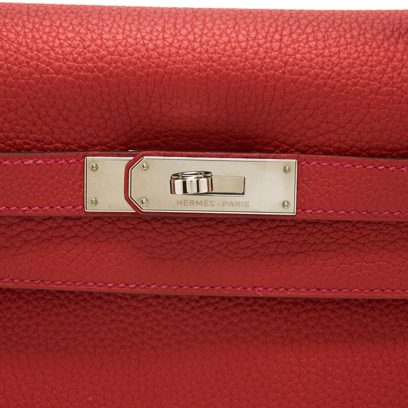 Hermes Kelly 32 Togo D5 Geranium SHW stamp T