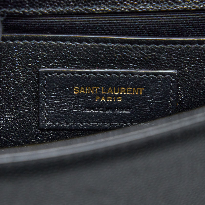 Saint Laurent Small Kate Bag Grained Calfskin Black GHW