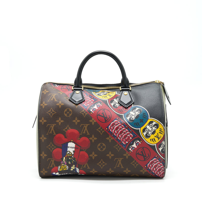 Louis Vuitton Limited Edition Monogram Kabuki Speedy 30 Bag