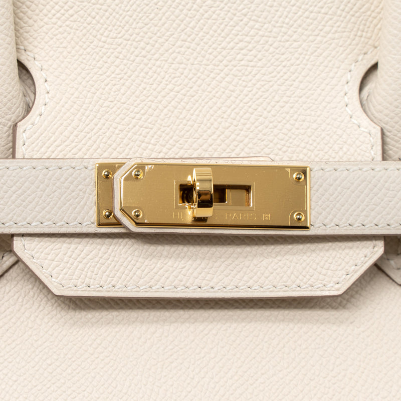 Hermes Craie Off White Epsom GHW Birkin 30 Handbag
