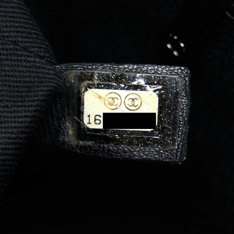 Chanel Seasonal Signal Flap Bag Caviar Blue Ruthenium Hardware
