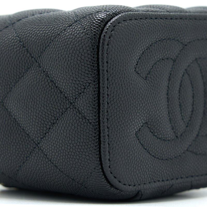 Chanel Mini Vanity with Chain Caviar Black LGHW