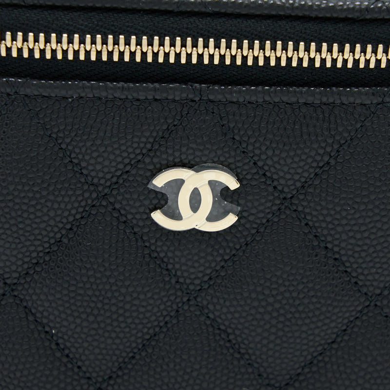 Chanel Mini Vanity with Chain Caviar Black LGHW