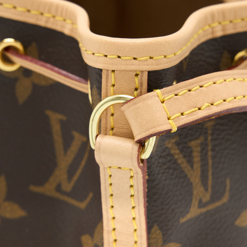 Louis Vuitton Nano Noe Monogram Canvas GHW