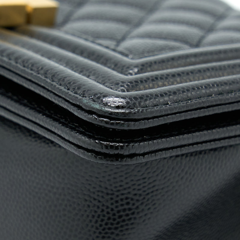 Chanel Small Boy Bag Caviar Black GHW
