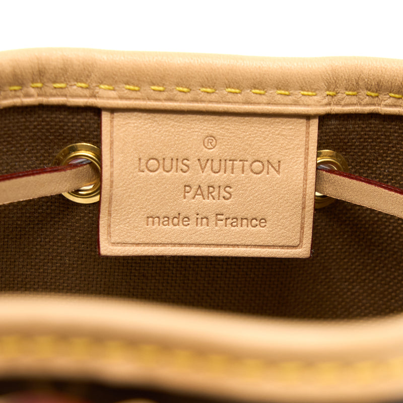 Louis Vuitton Nano Noe Monogram Canvas GHW