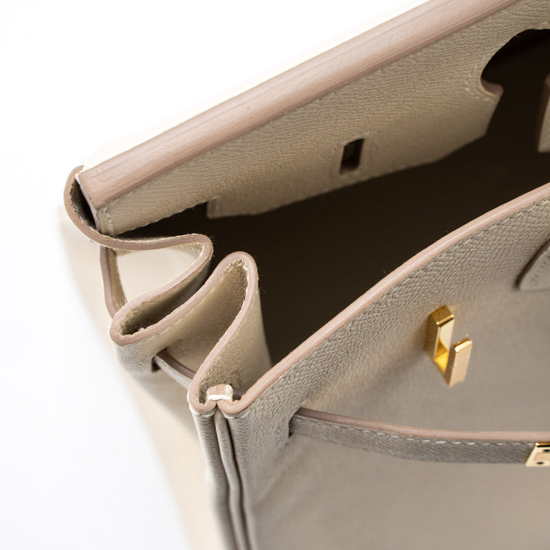 Hermes Birkin 30 Epsom Craie GHW Stamp A