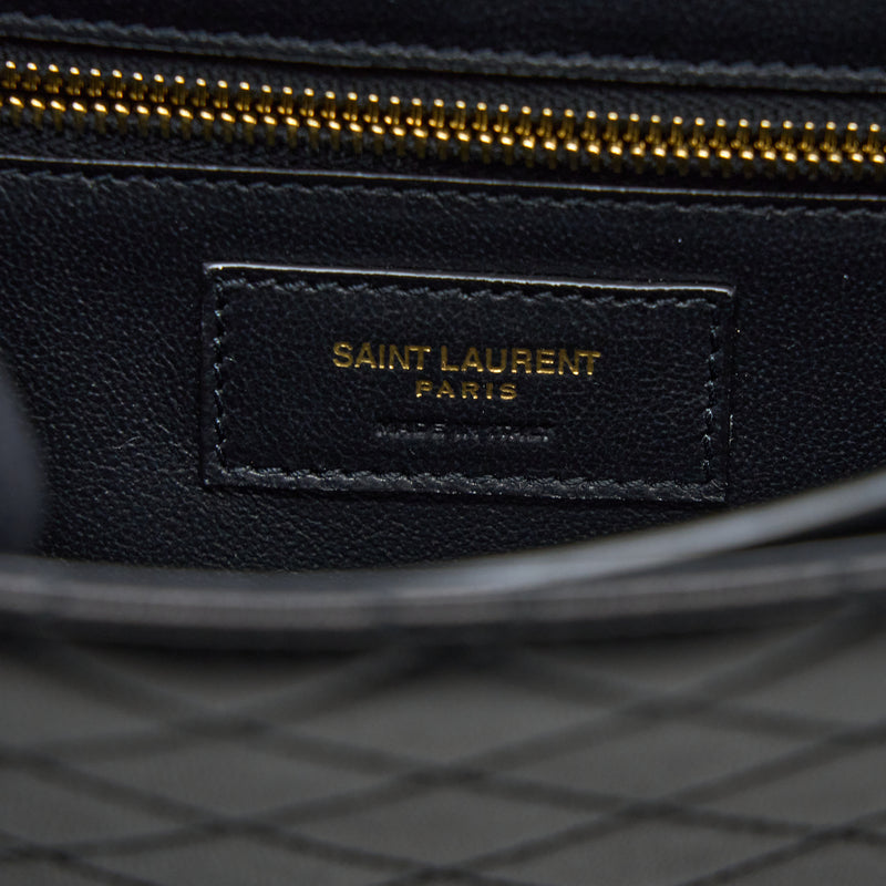 Saint Laurent/YSL Envelop Shoulder Bag Lambskin Black GHW