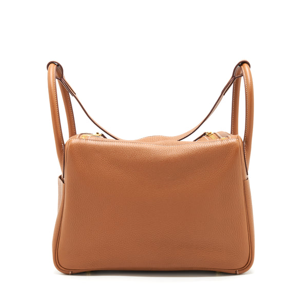 Hermes Lindy 30 Clemence Gold GHW Stamp A