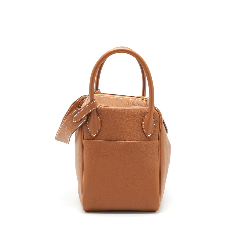 Hermes Lindy 30 Clemence Gold GHW Stamp A