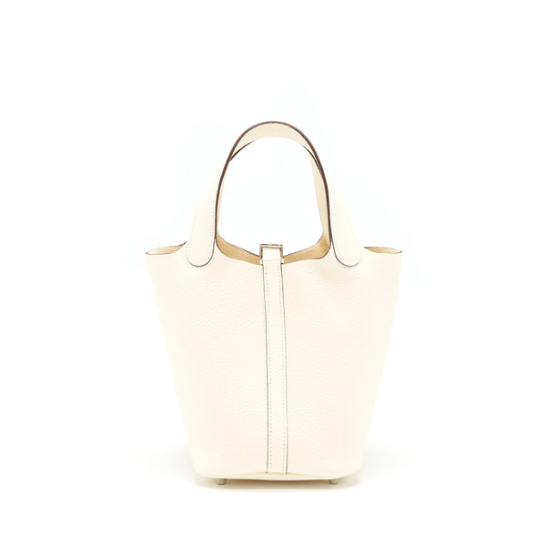 Hermes Picotin 18 Lock Bag Clemence Nata SHW Stamp Z