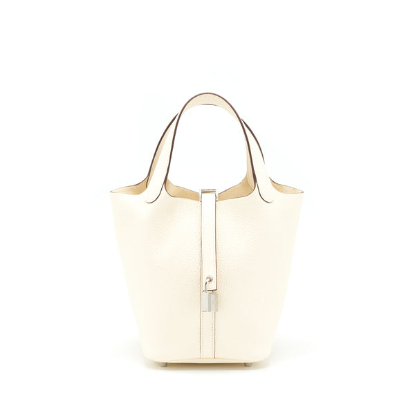 Hermes Picotin 18 Lock Bag Clemence Nata SHW Stamp Z