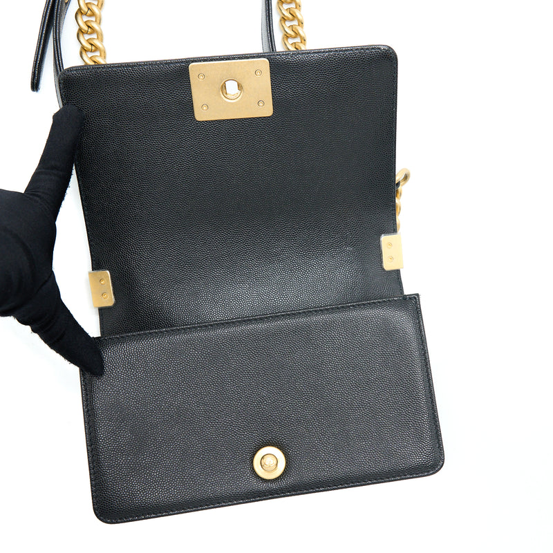 Chanel Small Boy Bag Caviar Black GHW
